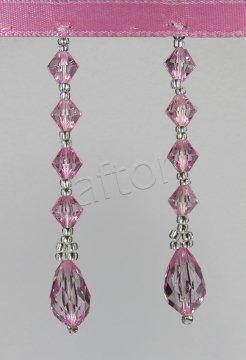 perde boncuğu af-09 armut-pembe