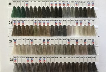 dikiş ip,ipi,ipliği renkli kesik elyaf polyester (5000 mt) kartela-4