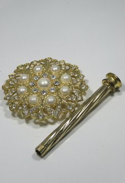 fon demiri renso broş swarovskı taşlı- 6002