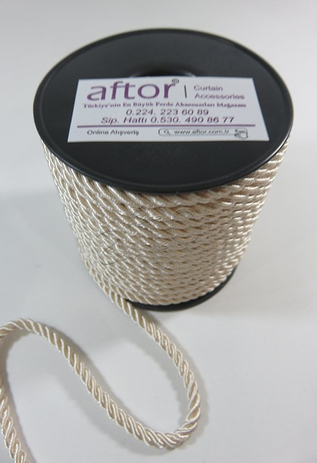 perde kordonu 3 mm 25 mt'lik top 0718