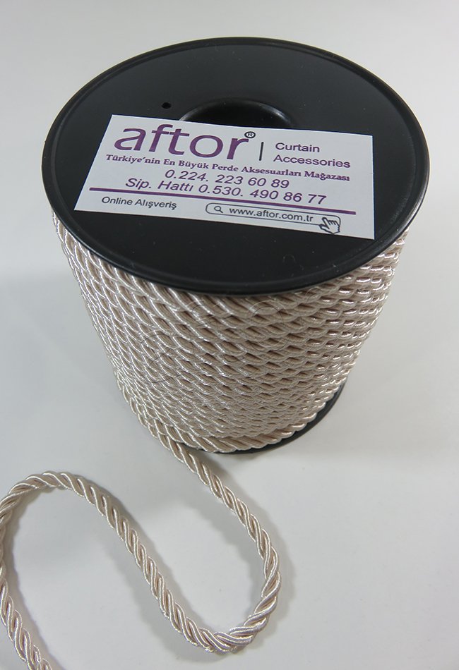 perde kordonu 3 mm 25 mt'lik top 0723