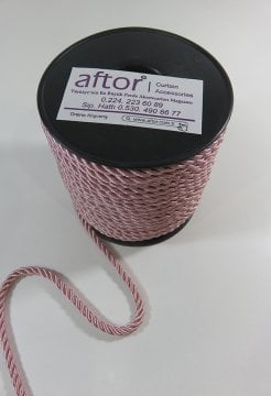 perde kordonu 3 mm 25 mt'lik top 0727