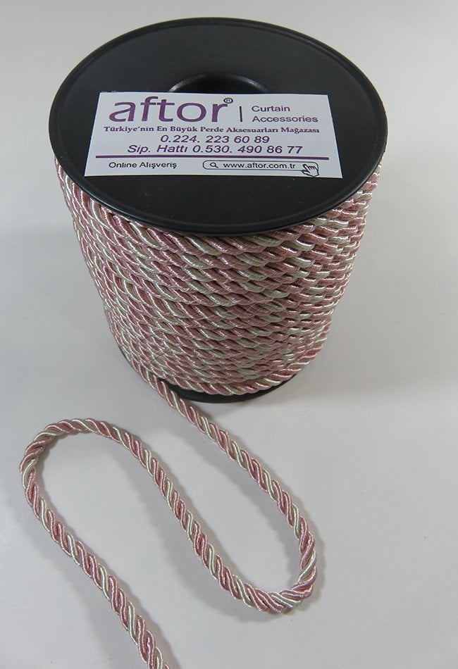 perde kordonu 3 mm 25 mt'lik top 0739