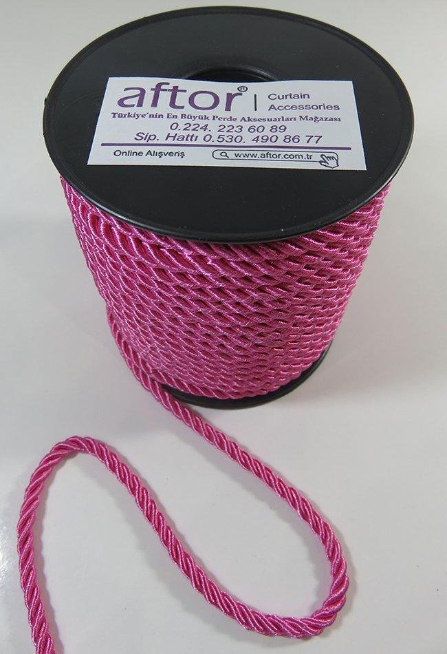 perde kordonu 3 mm 25 mt'lik top 0742