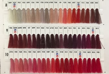 dikiş ip,ipi,ipliği renkli kesik elyaf polyester (5000 mt) kartela-2