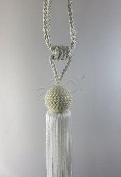 braçol perde fon bağı toplama incili beyaz -0776