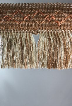 perde saçağı fırfırlı kiremit-krem 0756