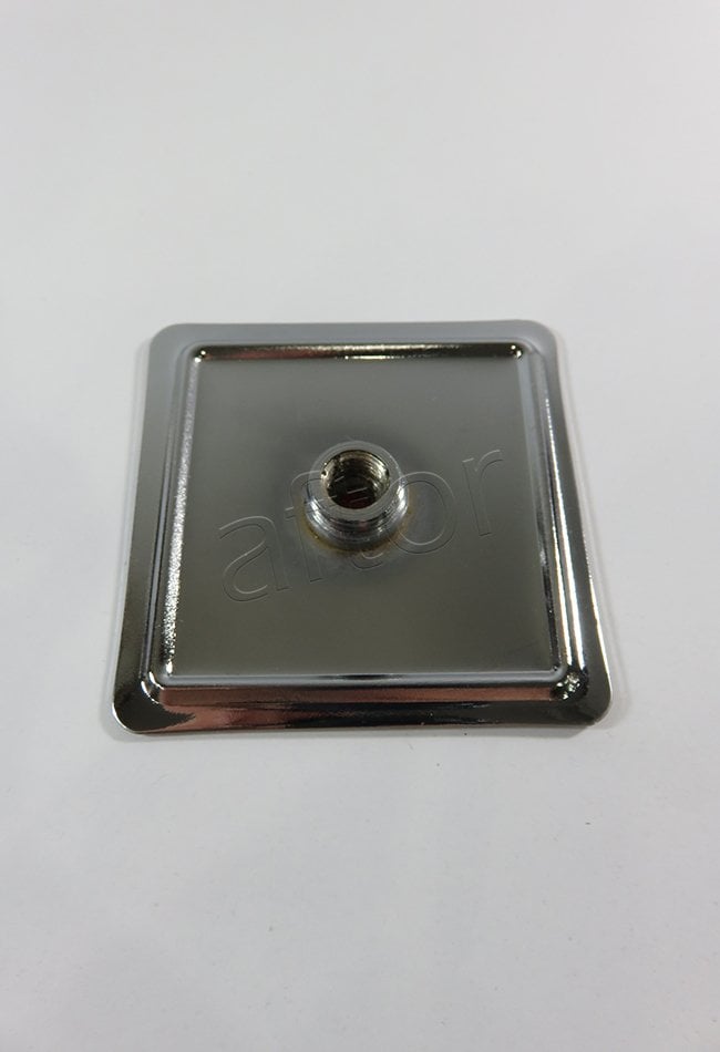 yapışkanlı fon demiri aynası- arkalığı renso pipo  0636 gümüş
