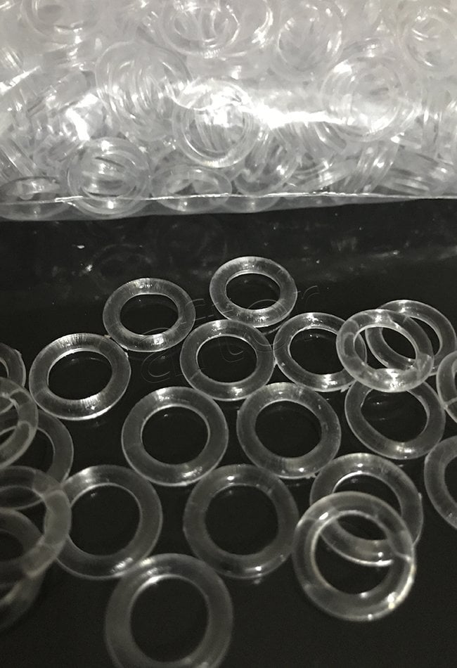 perde katlamalı balon plastik halka şeffaf- 500 adetli