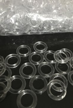 perde katlamalı balon plastik halka şeffaf- 500 adetli