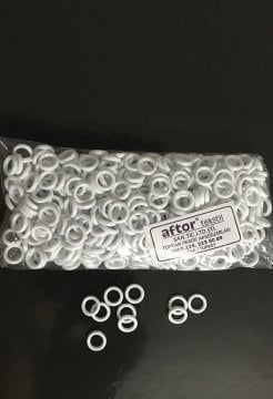 perde katlamalı balon plastik halka beyaz  500 adetli