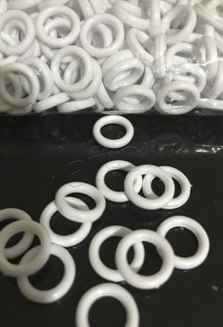 perde katlamalı balon plastik halka beyaz  500 adetli