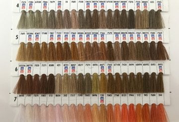dikiş ip,ipi,ipliği renkli kesik elyaf polyester (5000 mt) kartela-1
