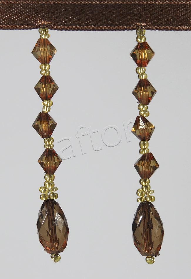 perde boncuğu af-09 armut-kahve & sarı