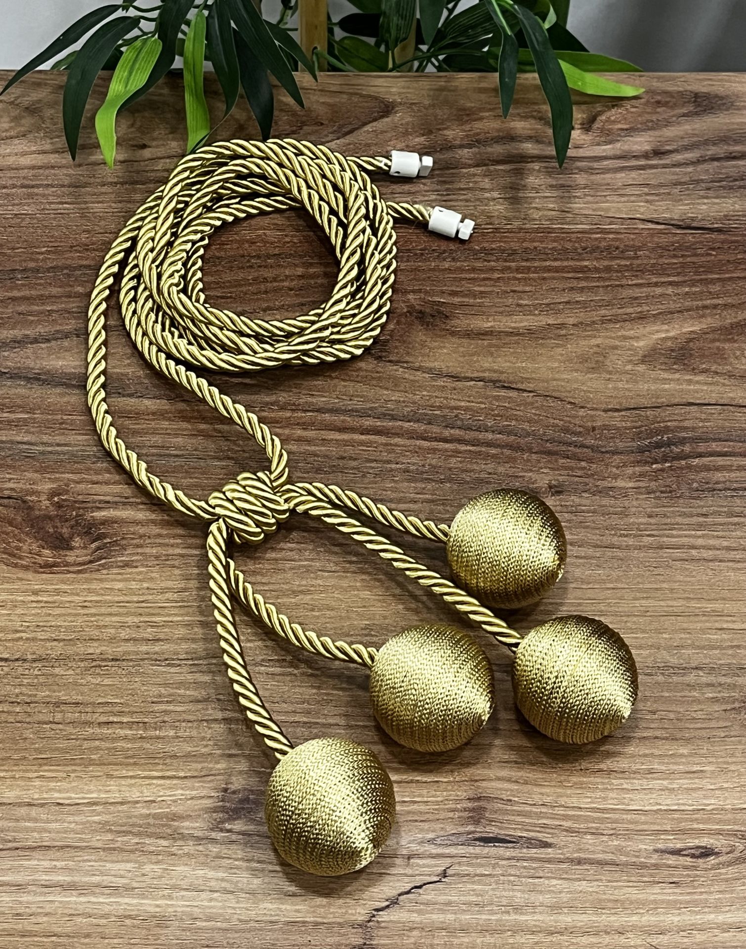 Kruvaze Perde Fon Bağı 4 Toplu Model - 19 No Gold