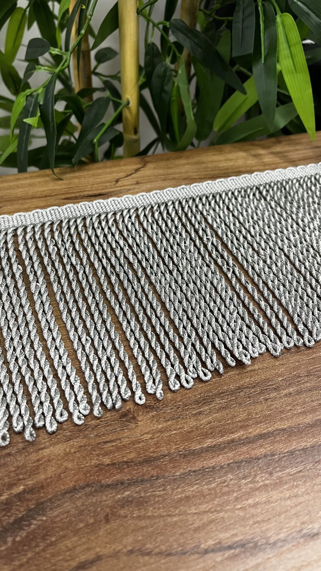 10 cm Zincir Bulyon Saçak (FDY)- GRİ RENK- 0222