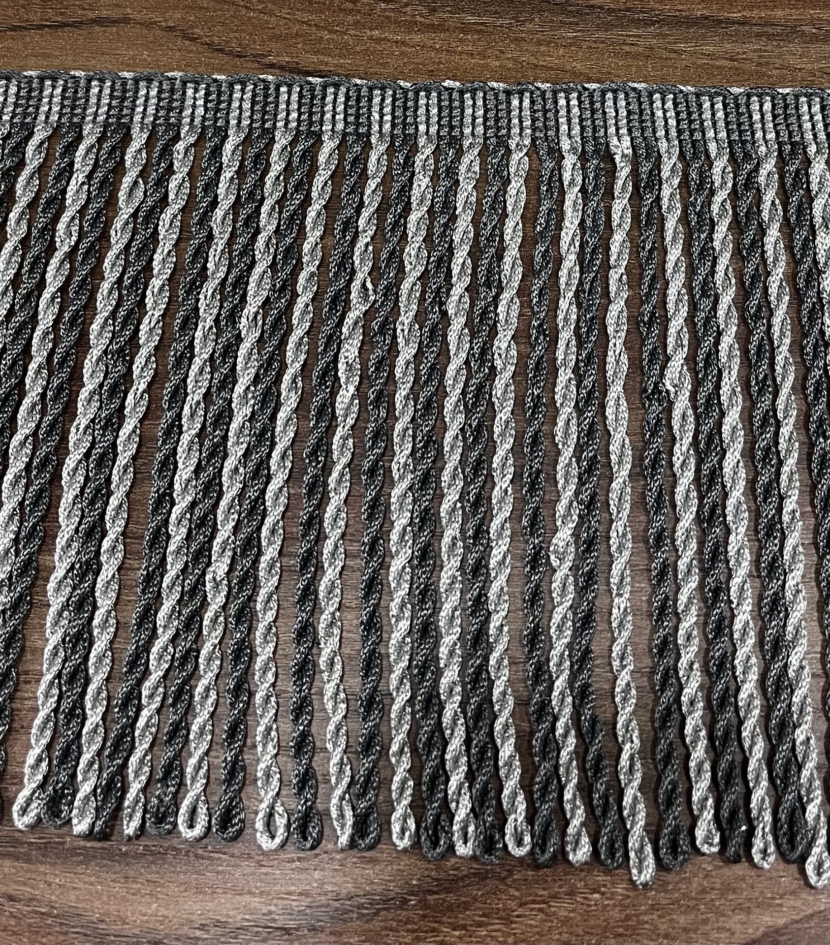 10 cm Zincir Bulyon Saçak (FDY)- ANTRASİT- GRİ ÇİFT RENK- 0225