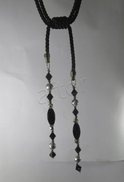 braçol perde fon bağı toplama boncuklu kordonlu-6385