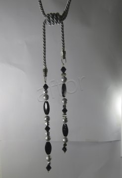 braçol perde fon bağı toplama boncuklu kordonlu-6388