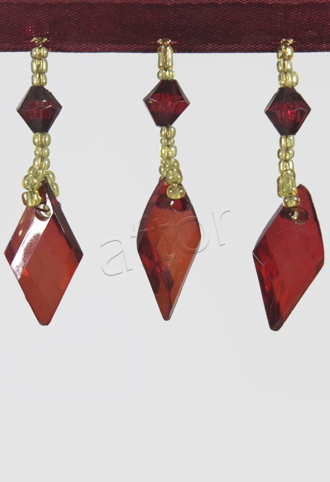 perde boncuğu af-11 burgu-bordo & sarı