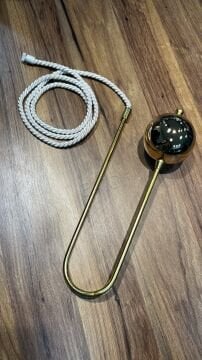 Metal Hayalet Kol Bağı- Kornişten Perde Toplama Aparatı- Parlak Gold Renk- 0105