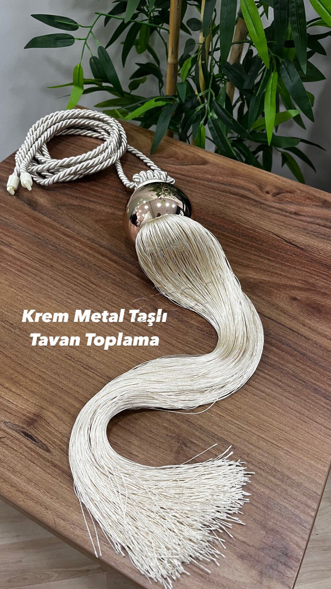 Parlak Metal Toplu Kornişten Perde Toplama Braçol - Antrasit Renk - 0304