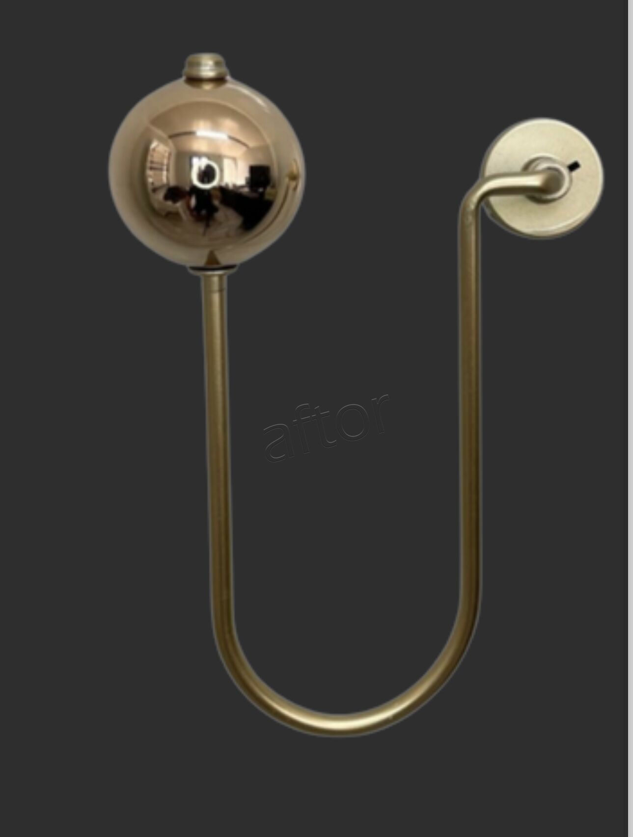 Tek Toplu Metal Kol Bağı- Perdeyi Duvardan Yana Toplama Aparatı- Gold Renk- 0601