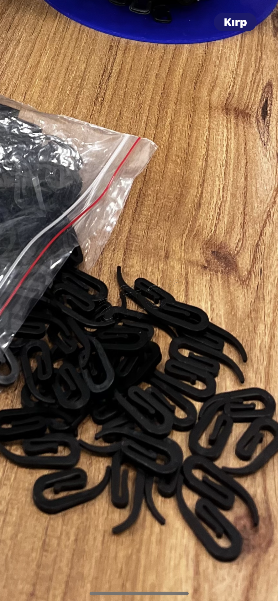 S pile için siyah renk salyangoz (1000 li paket)