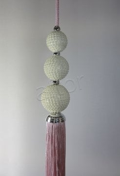 perde sarkıtı 3'lü incili sarkıt -0784