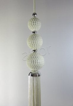 perde sarkıtı 3'lü incili sarkıt -0786