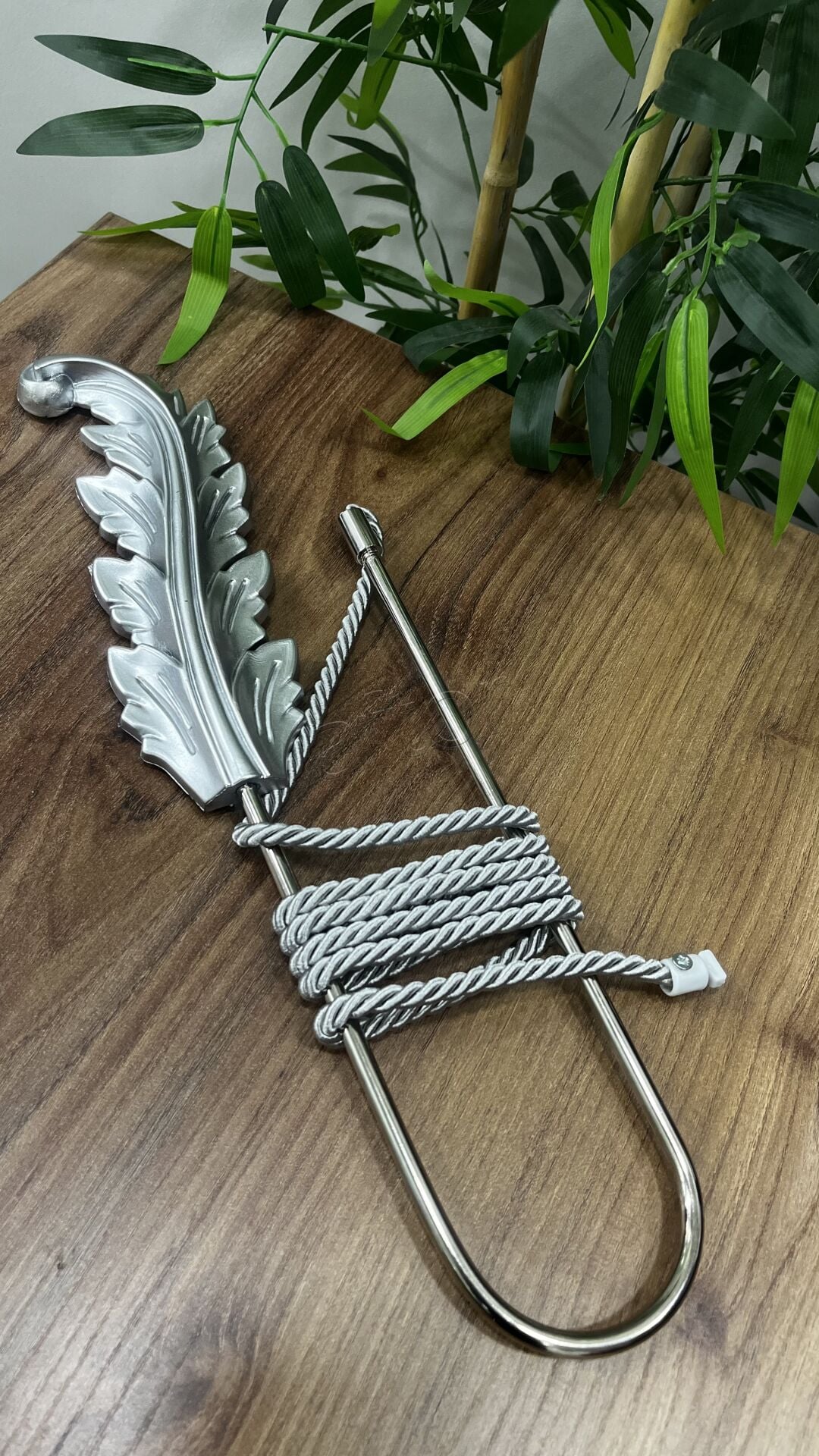 HAYALET KOL BAĞI- Yaprak Model- Gümüş Renk