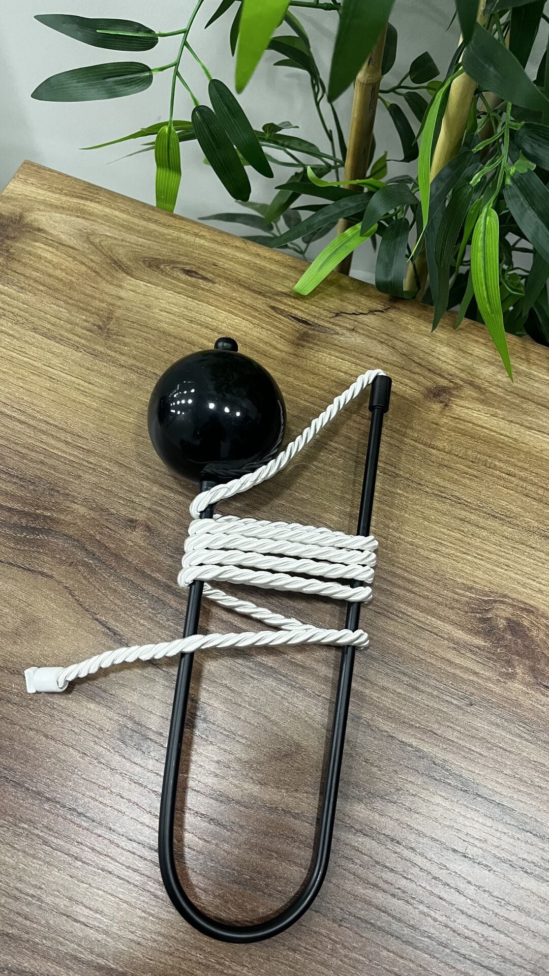 HAYALET KOL BAĞI- Parlak Top Model- Siyah Renk