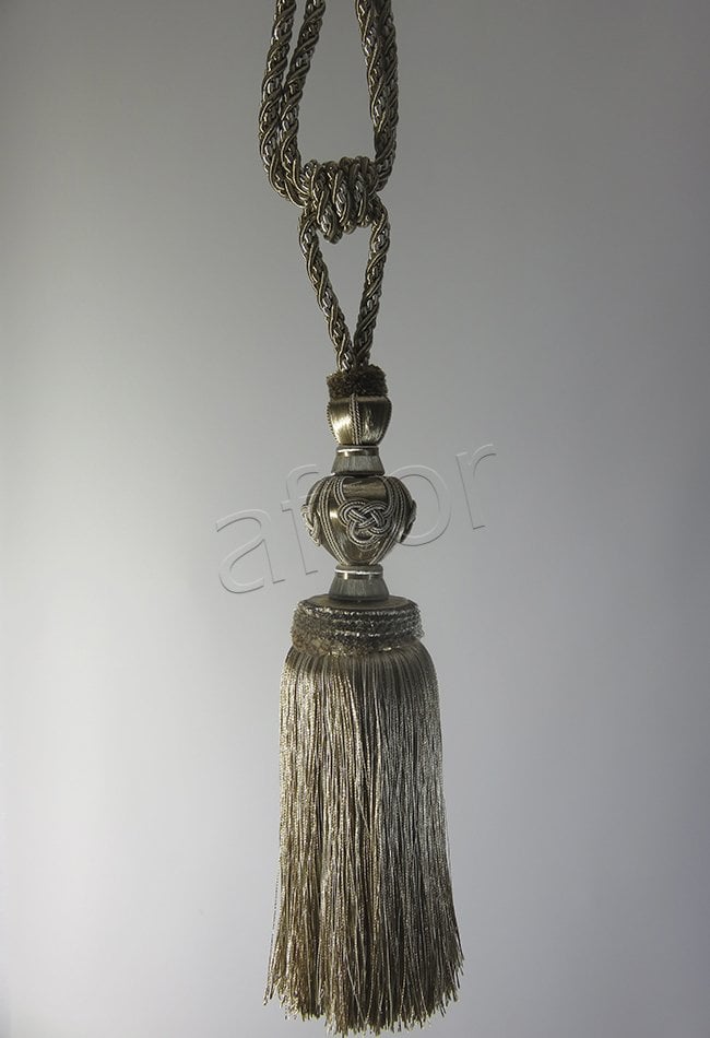 braçol perde fon bağı toplama bella braçol (v-2) vizon krem   -9469