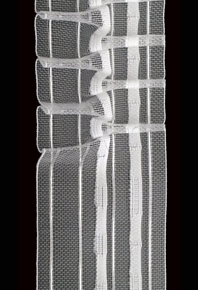 perde ekstraforu öz-iş 2705-m misinalı perde büzgü şeridi çapraz pile (60 mm) 50 mt lik top