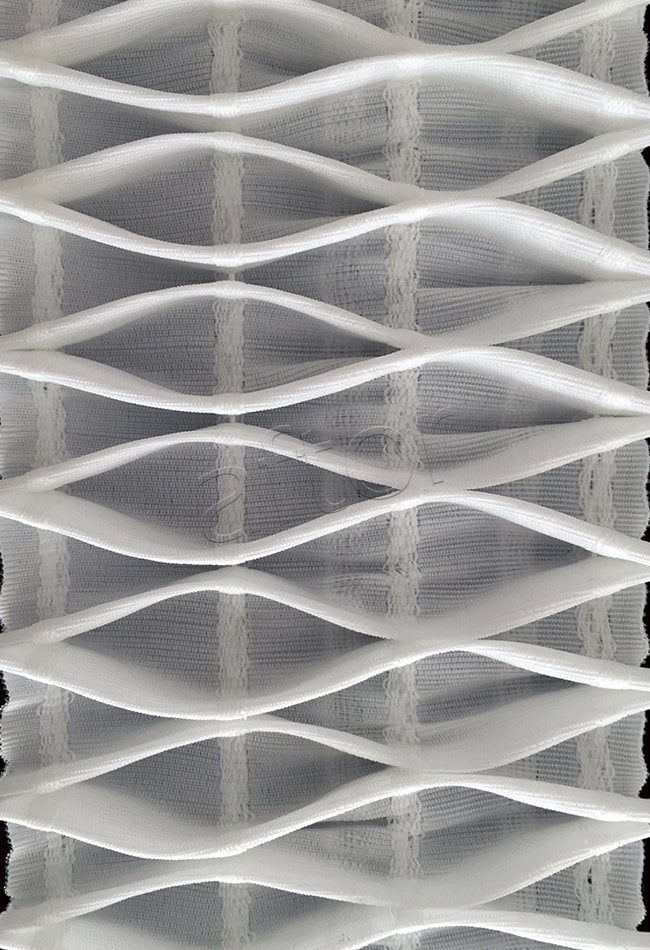 perde ekstraforu öz-iş 2898 perde büzgü şeridi işkembe pile  (100 mm) 50 mt lik top