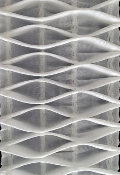 perde ekstraforu öz-iş 2898 perde büzgü şeridi işkembe pile  (100 mm) 50 mt lik top