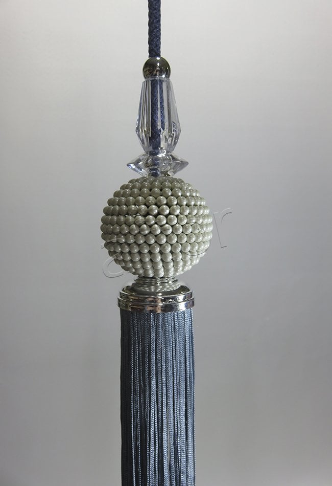 perde sarkıtı incili sarkıt indigo  -1478