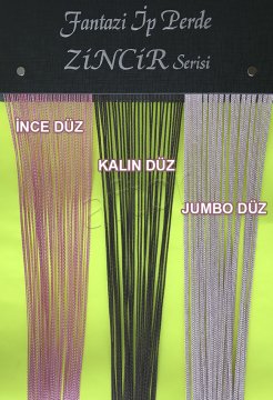 ip perde kalın zincir - düz