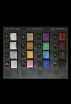 ip perde kalın zincir - düz Kalın Düz-019 Sarı