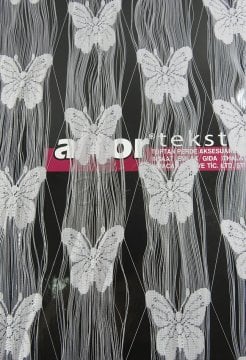ip perde kelebek 3mt kupon (gri) 7837