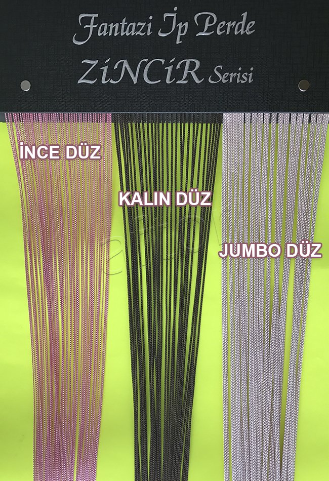 ip perde jumbo zincir - düz